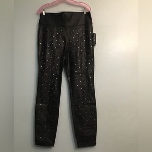 INC skinny faux leather skinny  pants